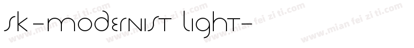 sk-modernist LIGHT字体转换
